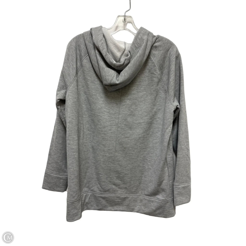 Athletic Sweatshirt Hoodie By Athleta In Grey, Size: M