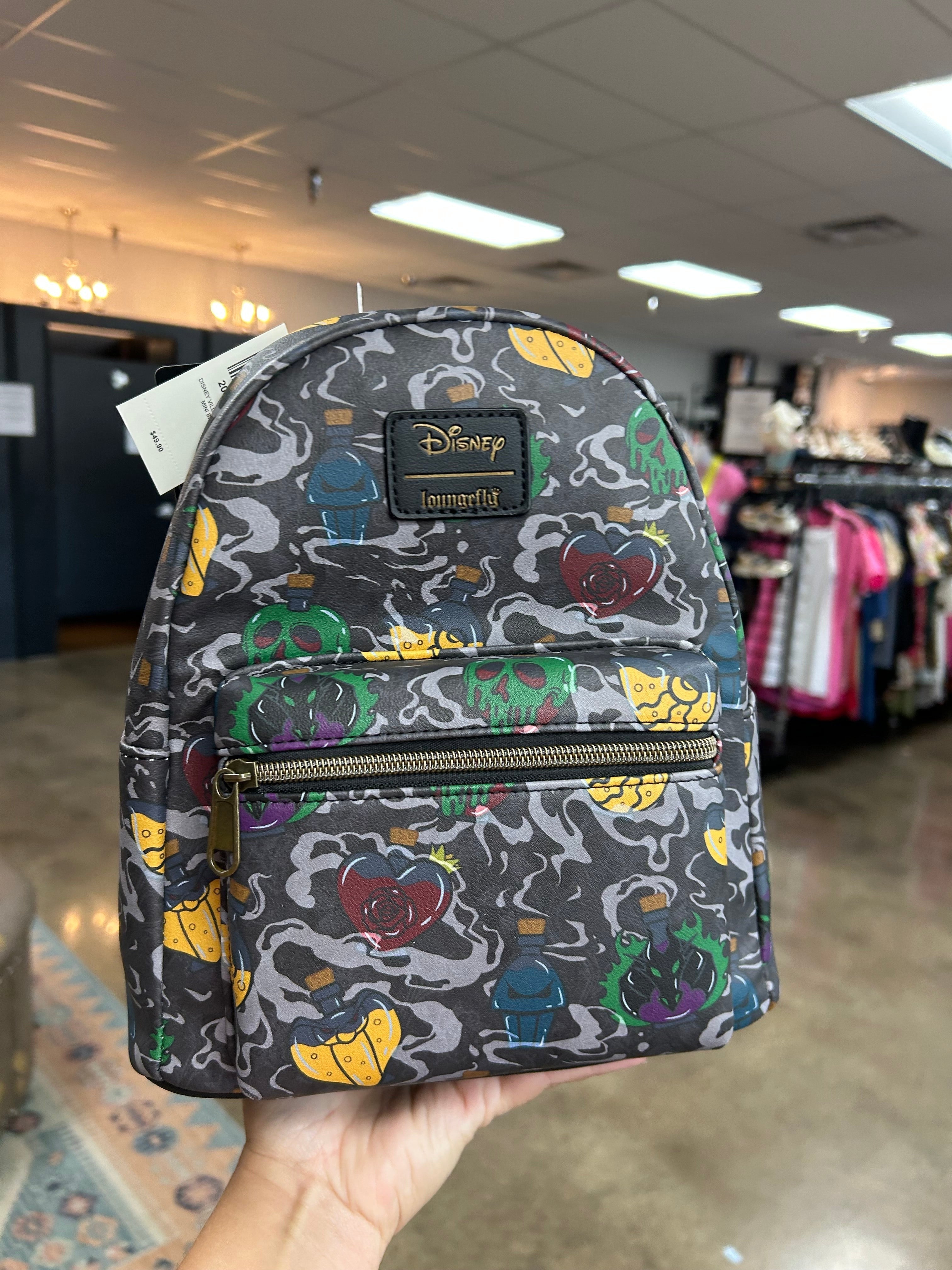 Backpack By Loungefly In Grey, Size:Medium