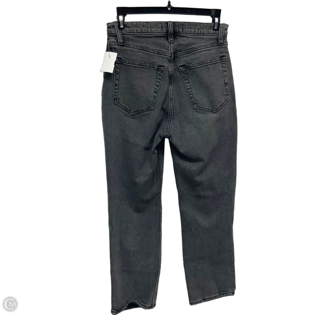 Jeans Straight By Abercrombie And Fitch In Grey Denim, Size: 2