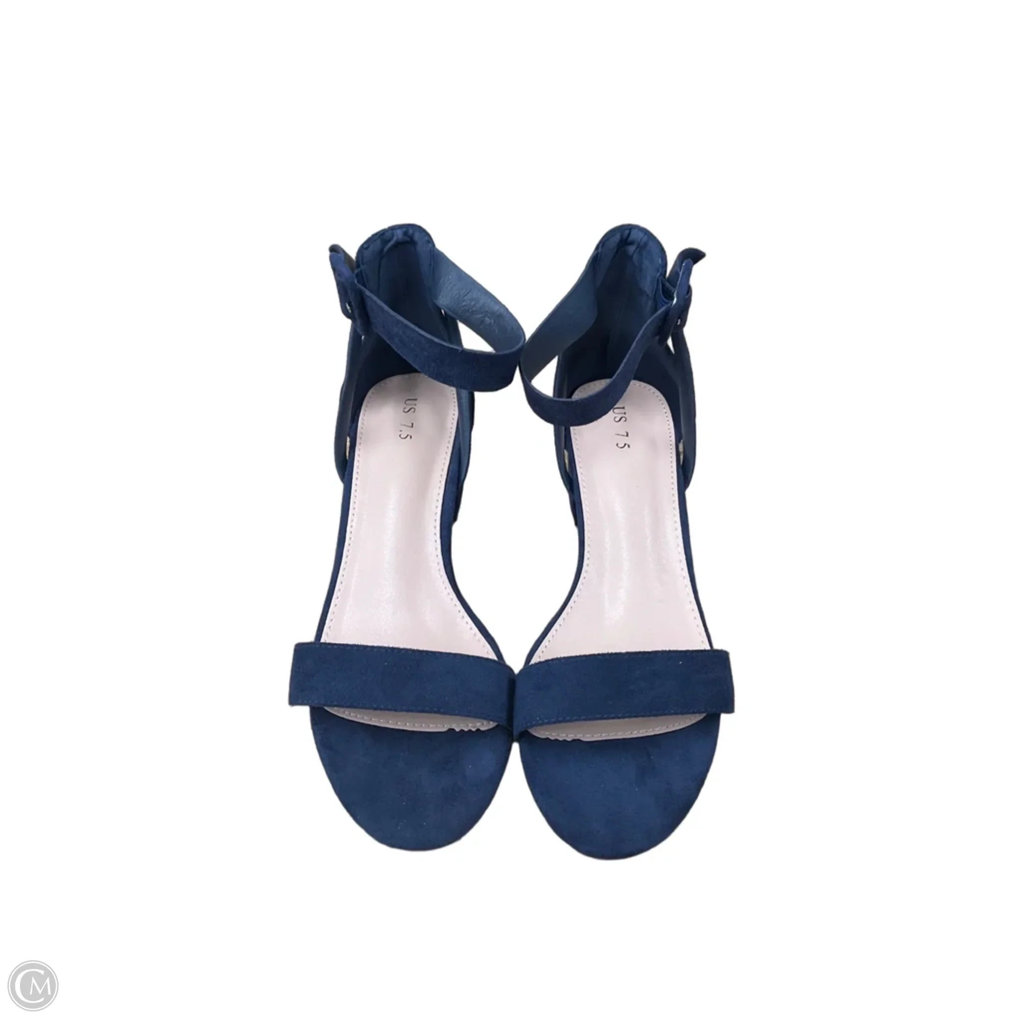Shoes Heels Block By Clothes Mentor In Blue, Size: 7.5