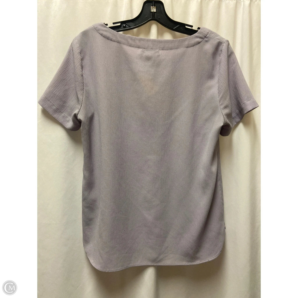 Top Short Sleeve By Adrienne Vittadini In Purple, Size: M