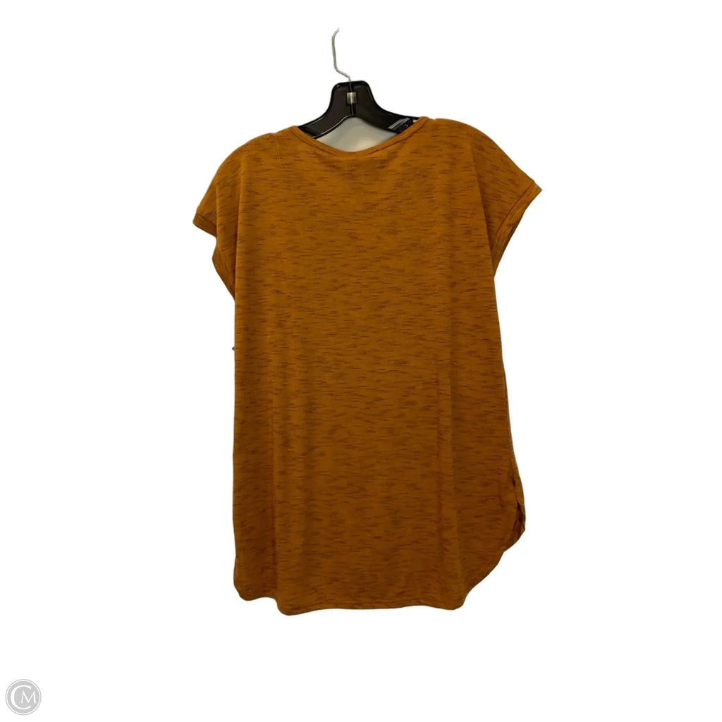 Top Short Sleeve By Tru Self In Brown, Size: Xl