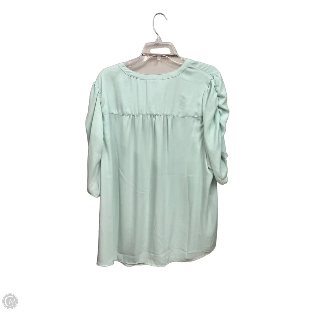 Blouse Short Sleeve By Torrid In Teal, Size: 4x