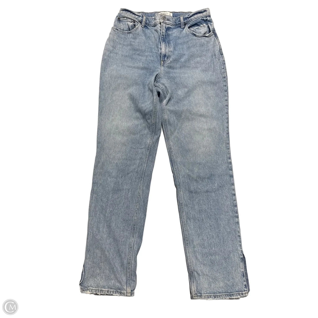 Jeans Straight By Abercrombie And Fitch In Blue Denim, Size: 12l