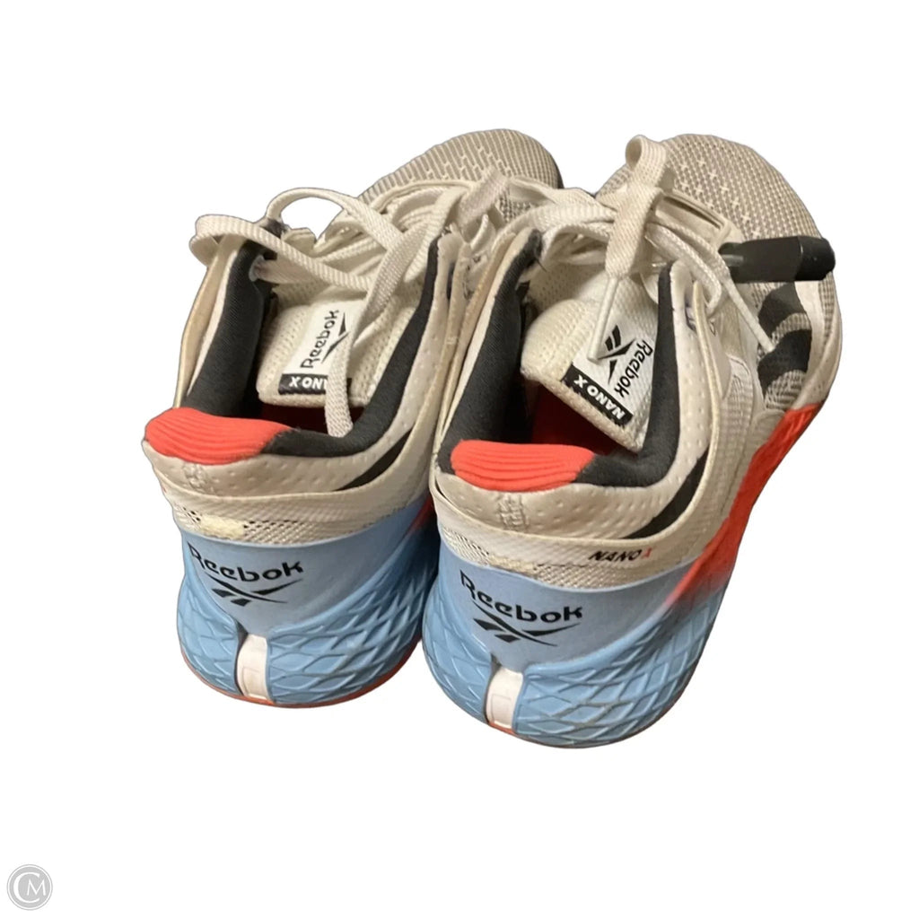 Shoes Athletic By Reebok In Grey & Orange, Size: 8