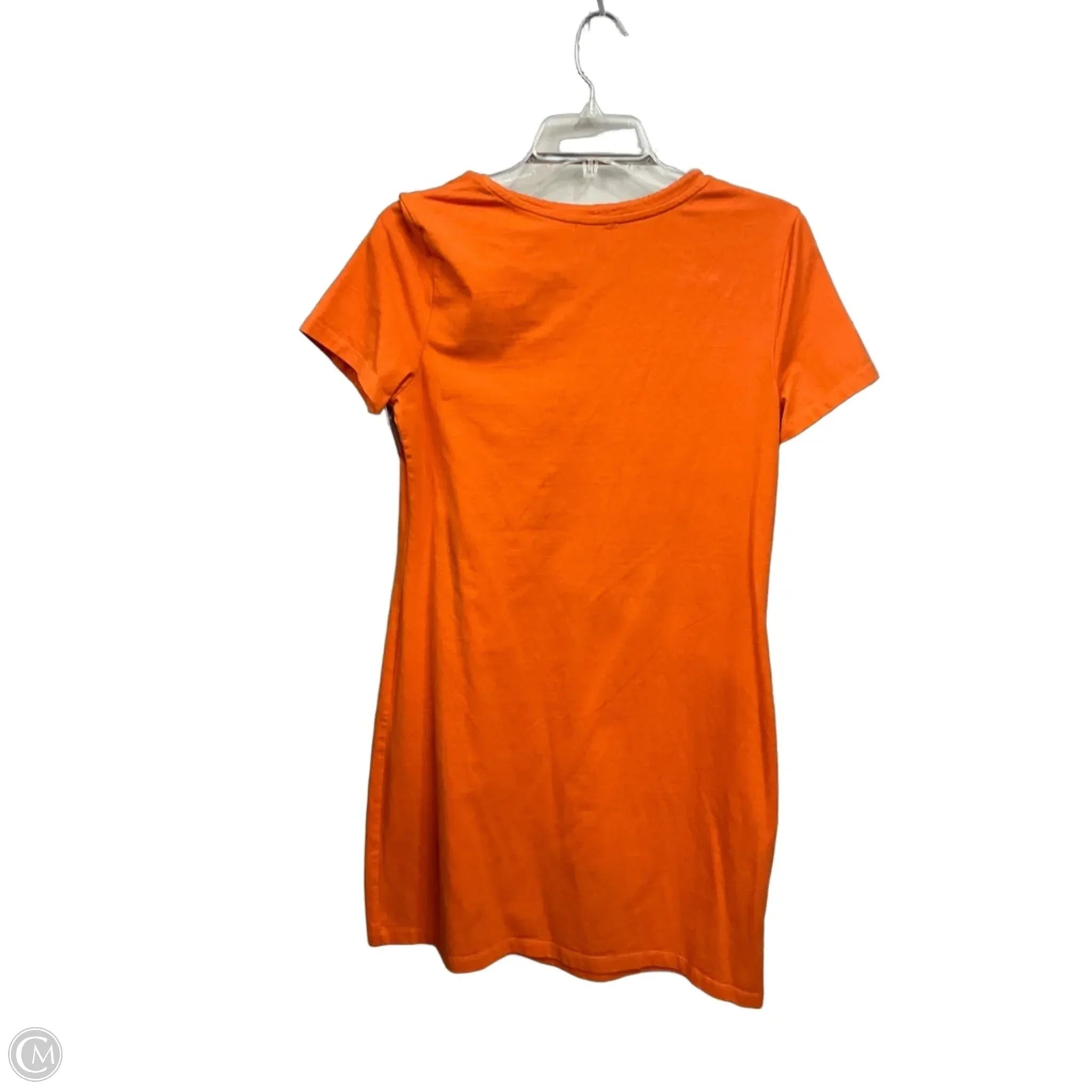 Dress Casual Short By Calvin Klein In Orange, Size: M