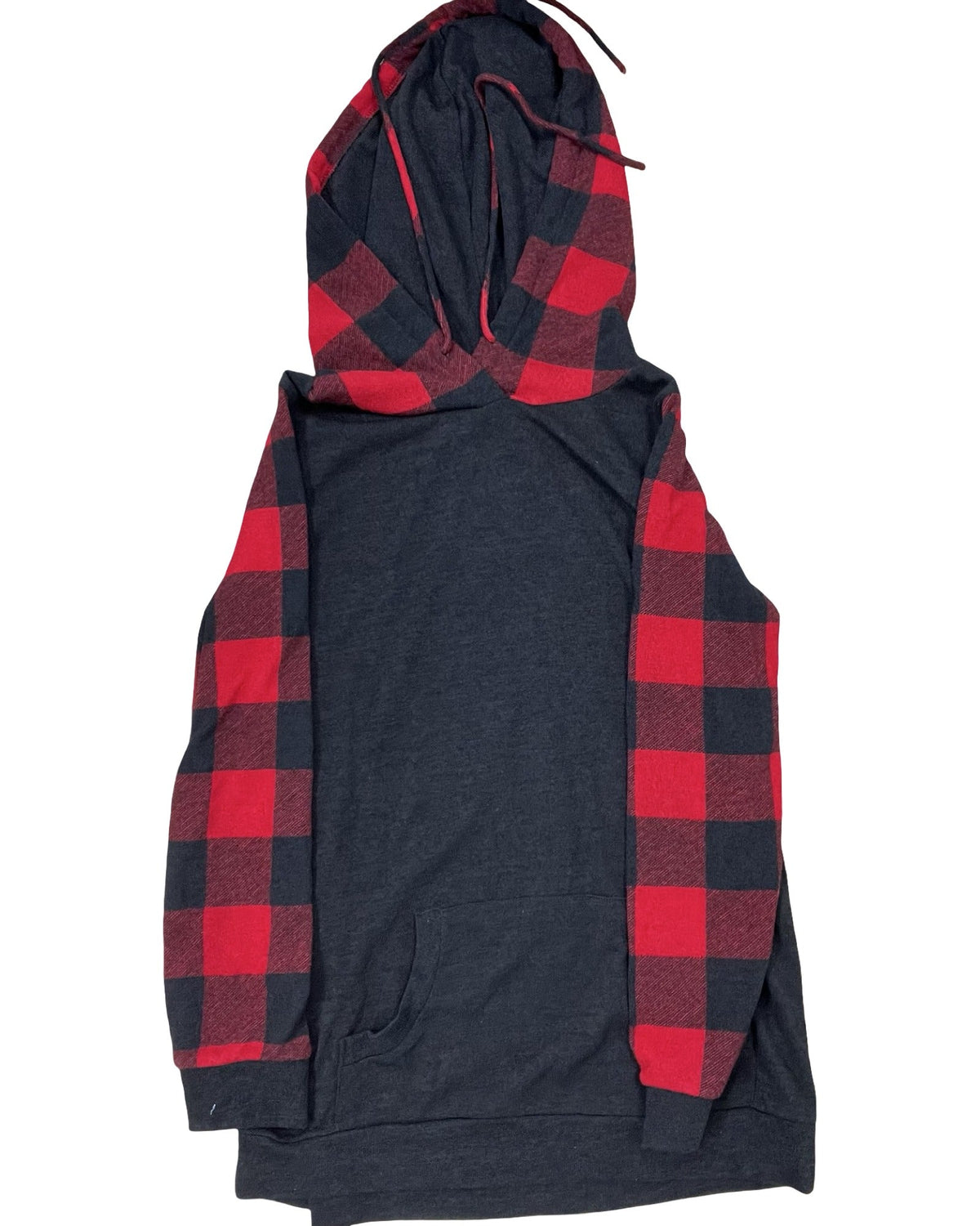 Top Ls By White Birch In Black & Red, Size:Xl