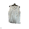 Top Sleeveless By Kasper In White, Size: 2x