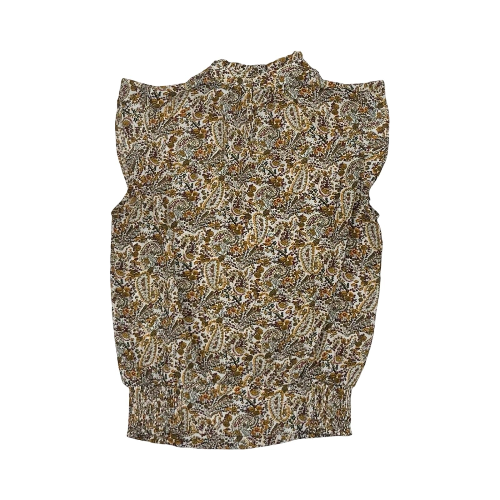 Blouse Sleeveless By Clothes Mentor In Brown, Size:Xs