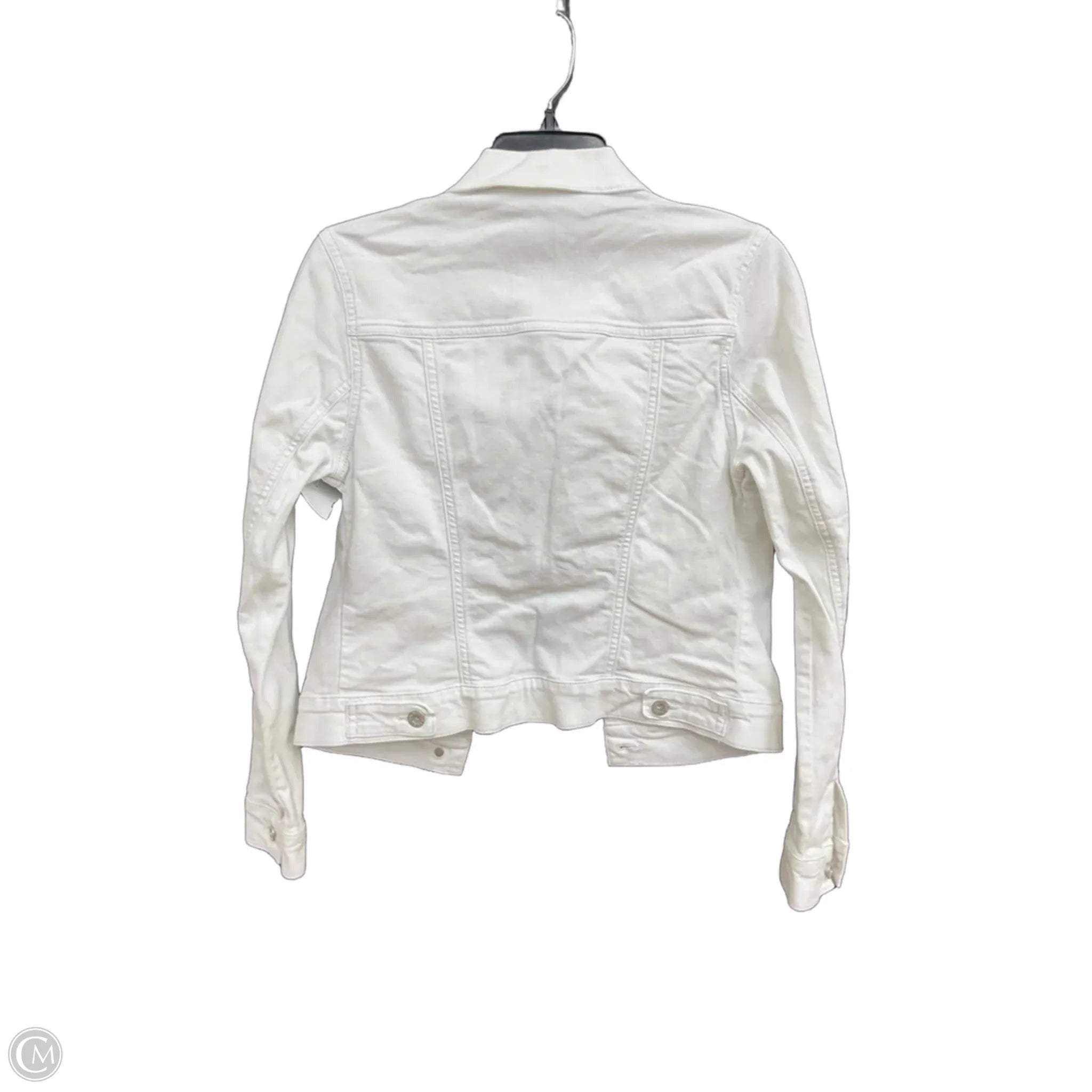 Jacket Denim By Mavi In White Denim, Size: S