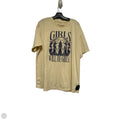 Top Short Sleeve Basic By Clothes Mentor In Cream, Size: L