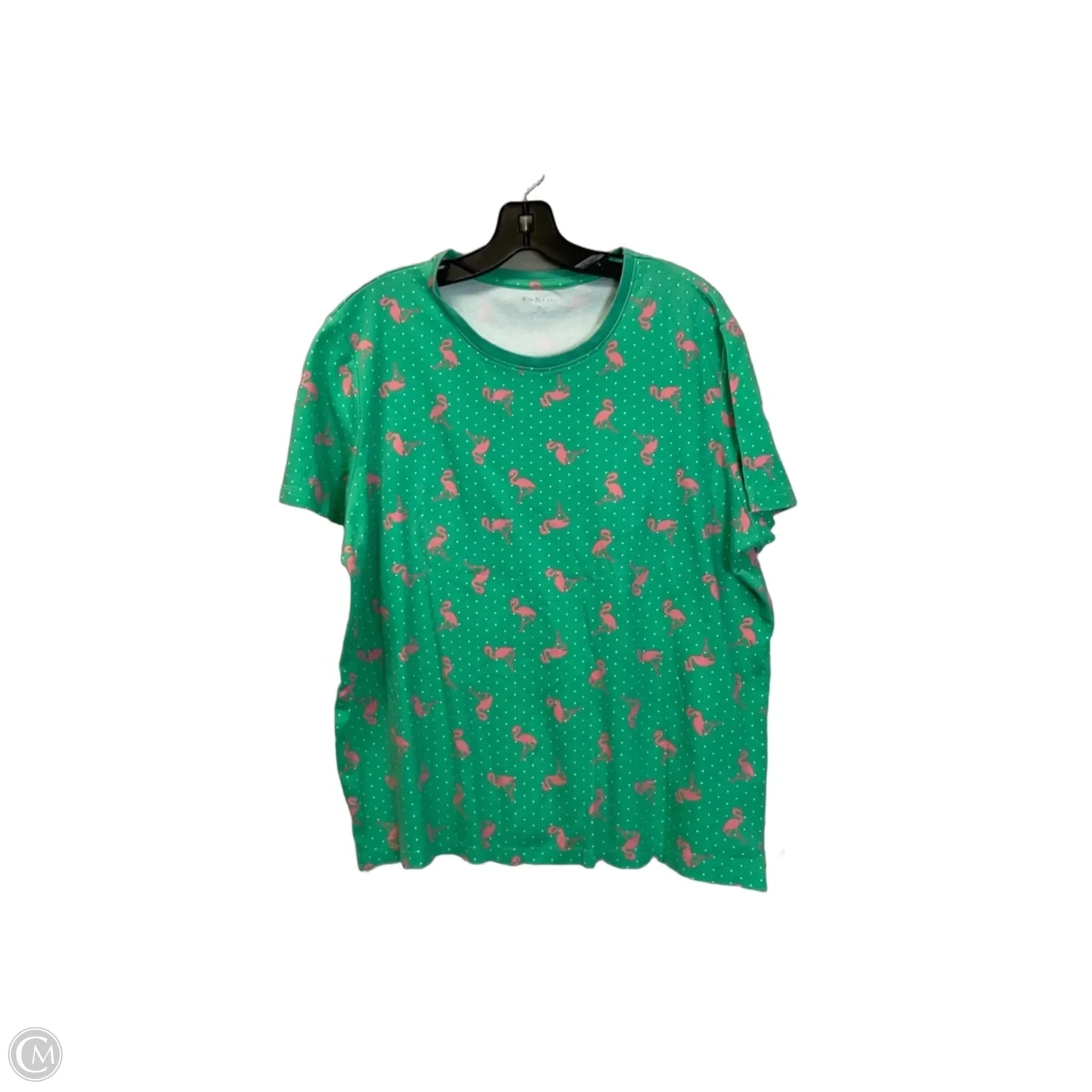 Top Short Sleeve Basic By Kim Rogers In Green, Size: Xl