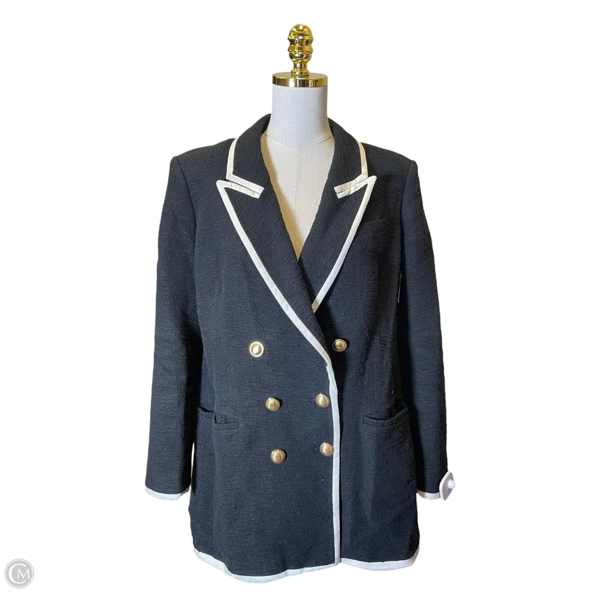 Blazer By Express In Black & White, Size: Xl