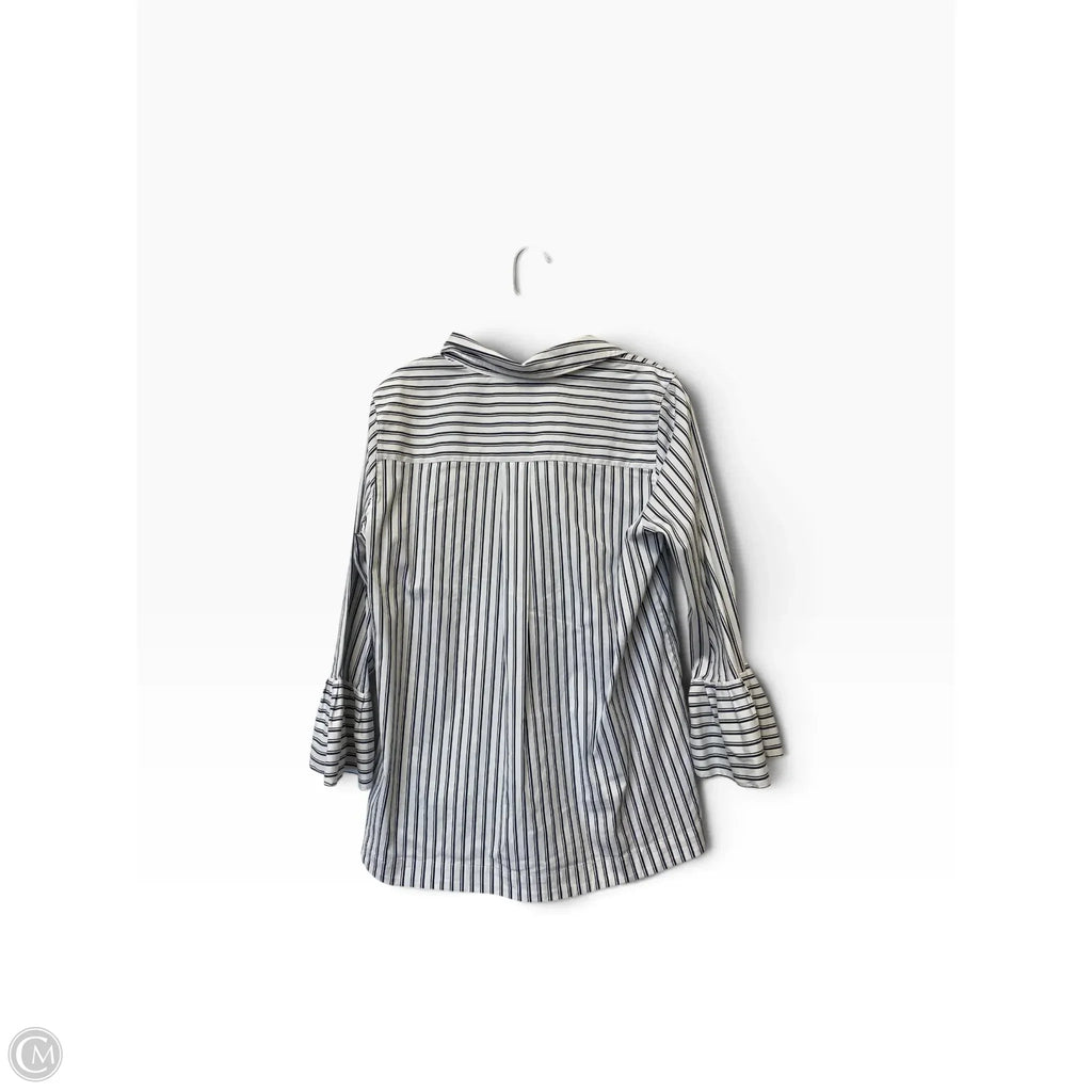 Top Long Sleeve By Chicos In Striped Pattern, Size: 8