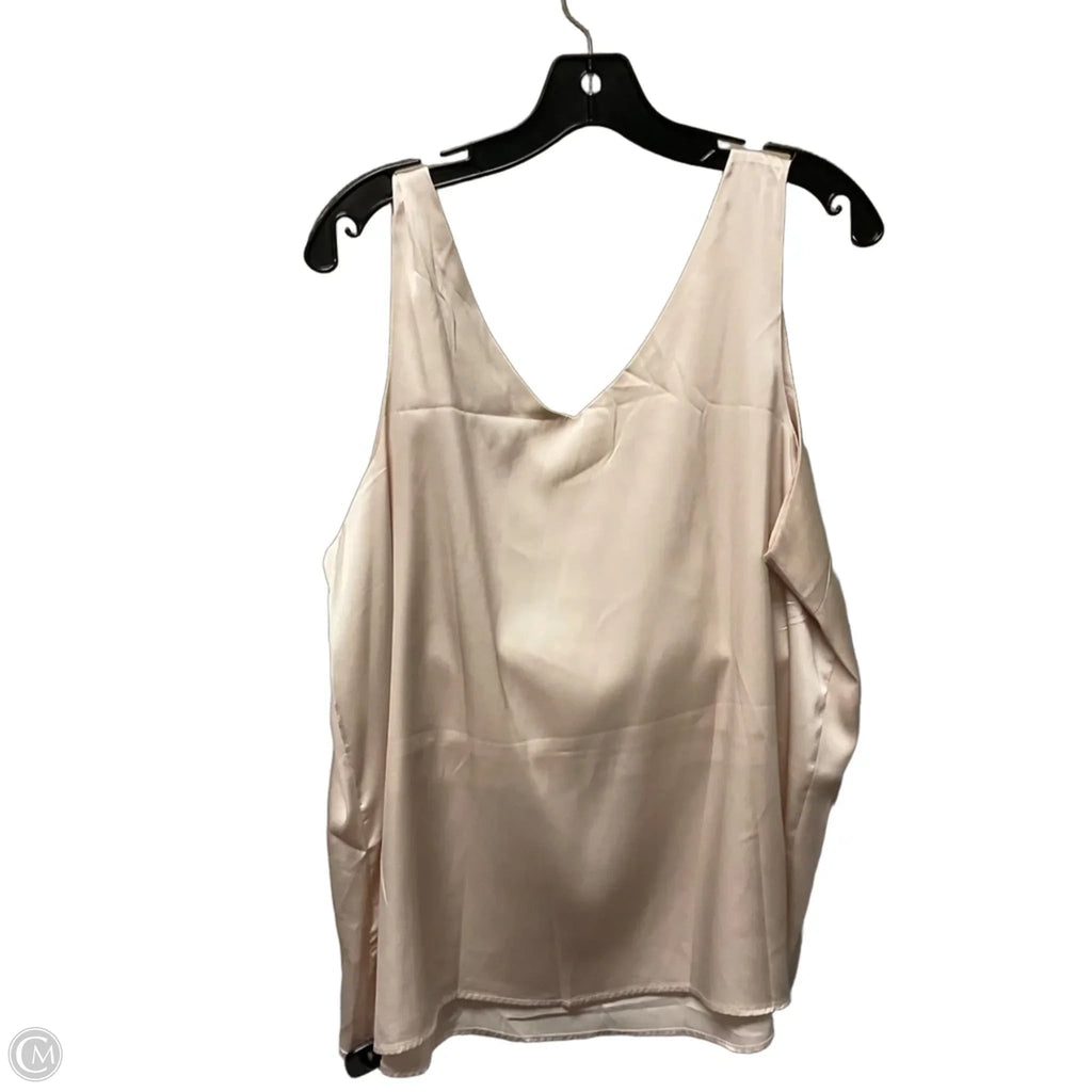 Top Sleeveless By Ekouaer In Cream, Size: Xxl