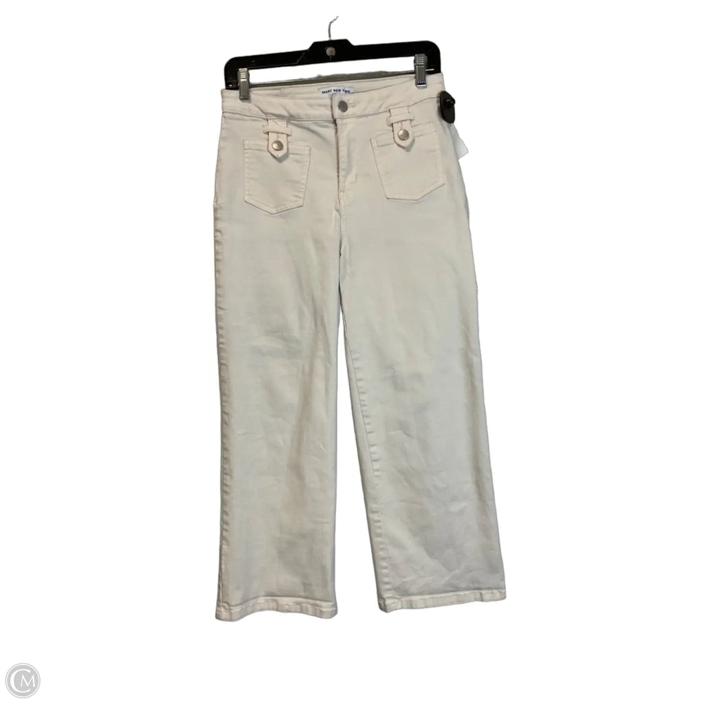 Pants Dress By Marc New York In Cream Denim, Size: 8