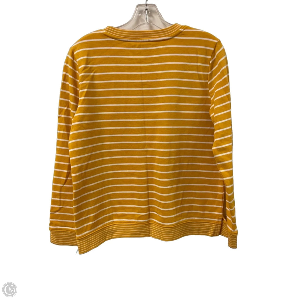 Top Long Sleeve By Talbots In Yellow, Size: Mp