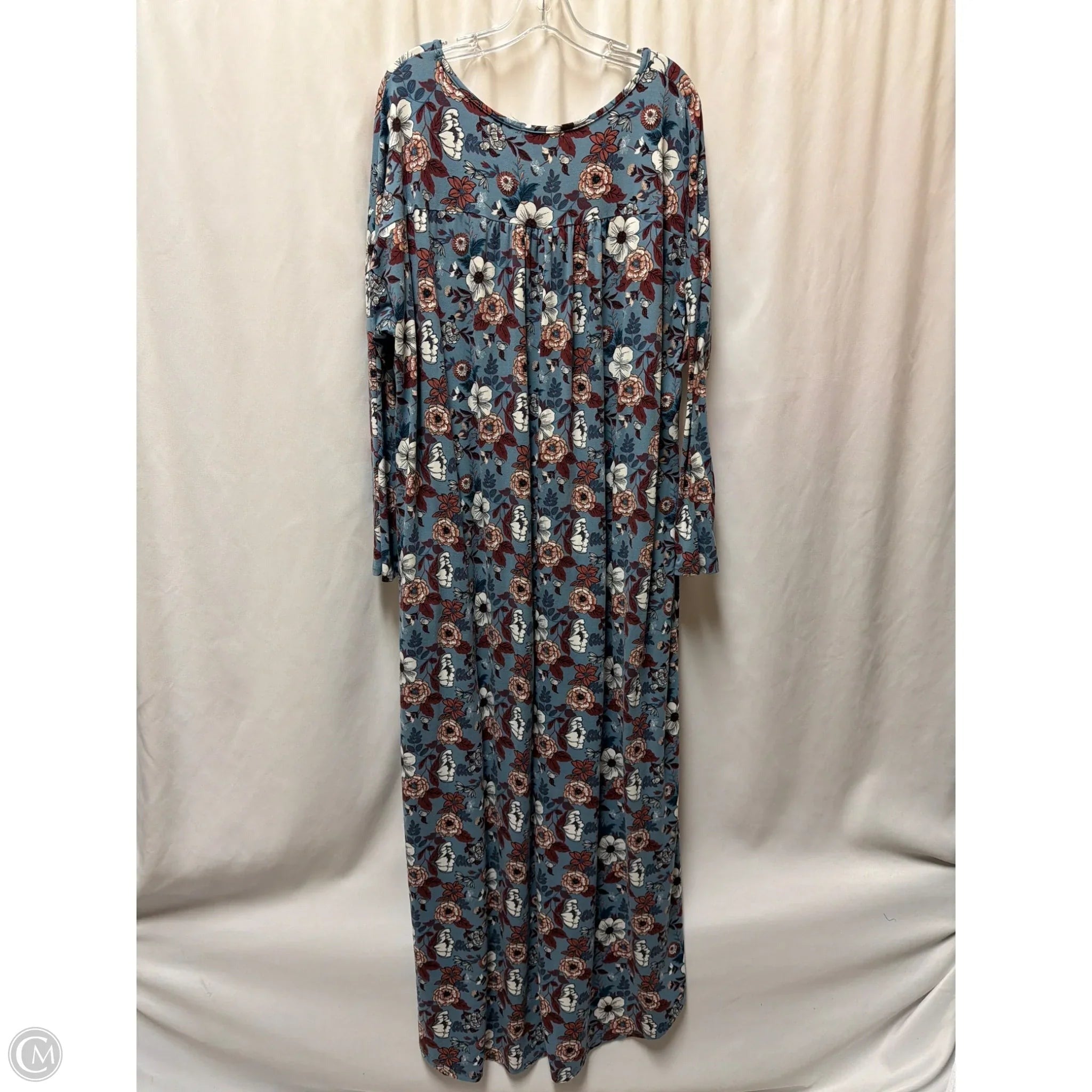 Dress Casual Maxi By Entro In Blue, Size: 1x