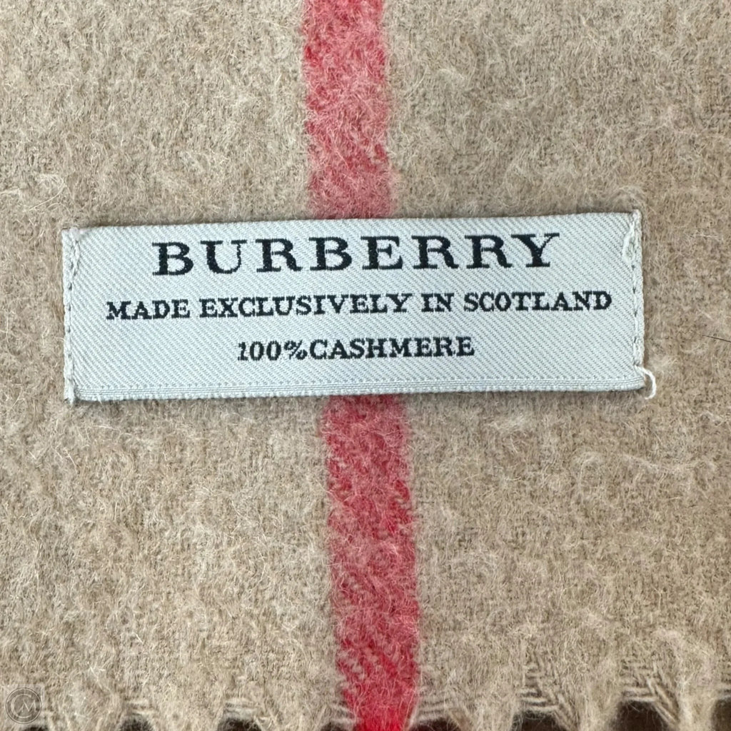 Nova Check Cashmere Scarf Luxury Designer By Burberry