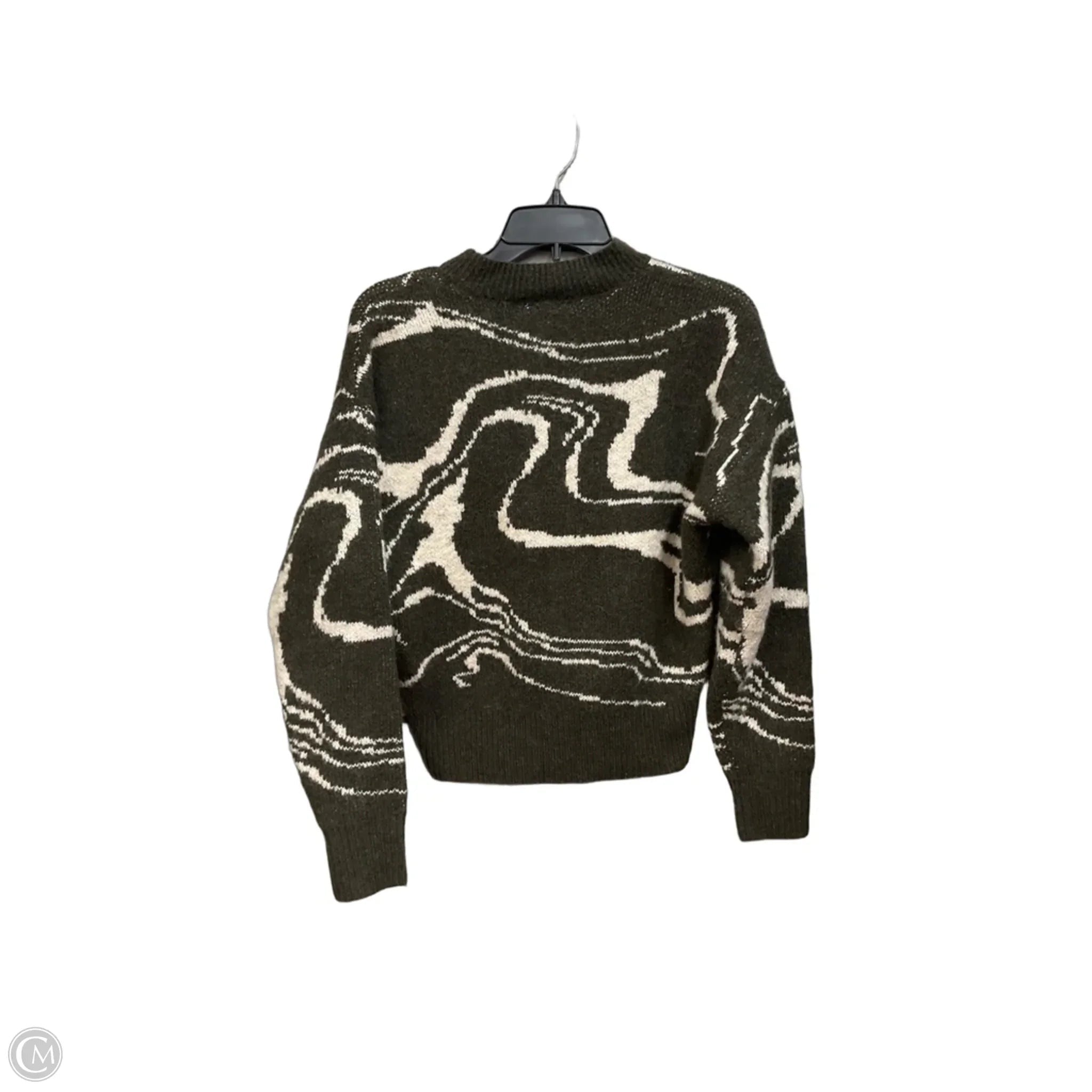 Sweater By Astr The Label In Cream & Green, Size: Xs