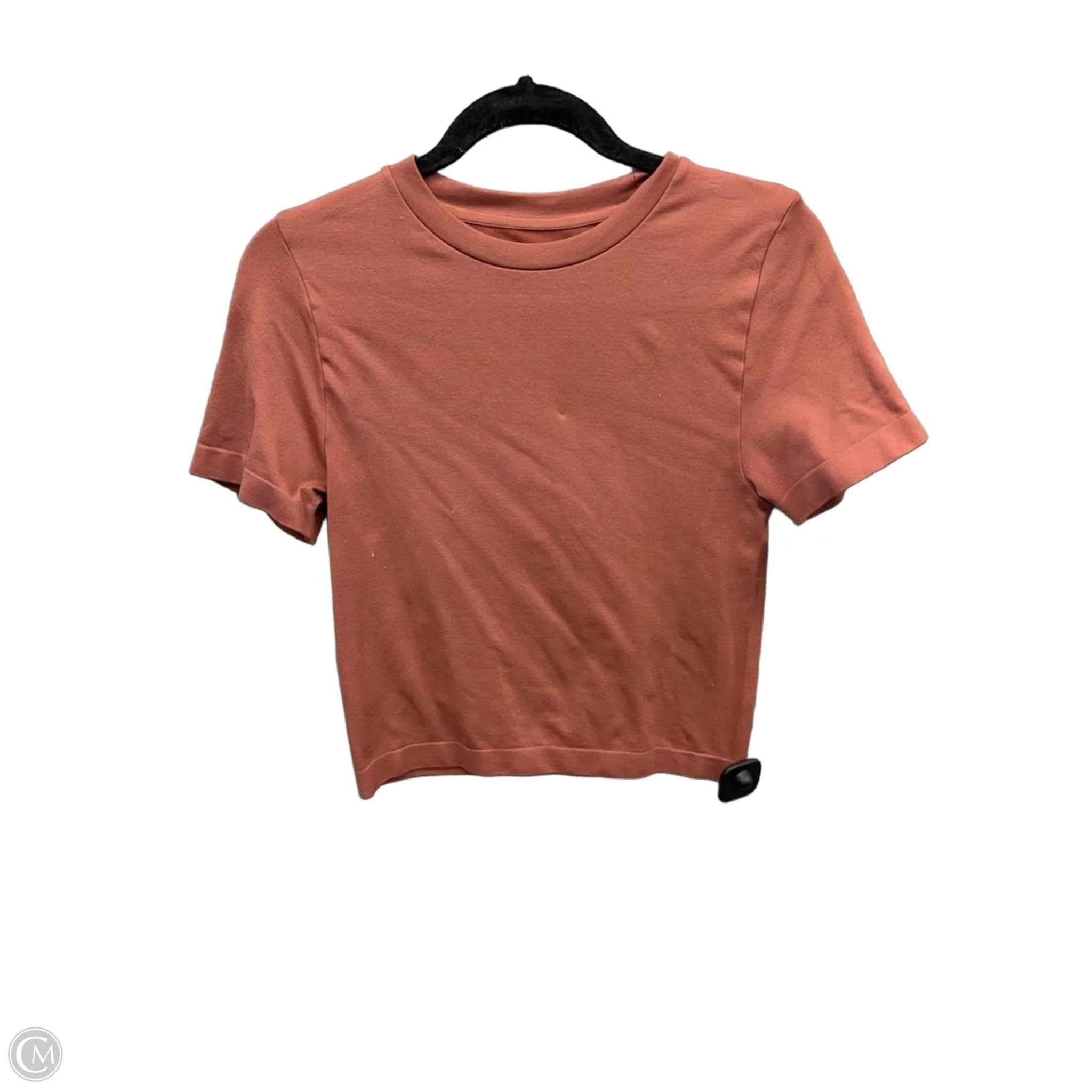Top Short Sleeve Basic By A New Day In Brown, Size: M