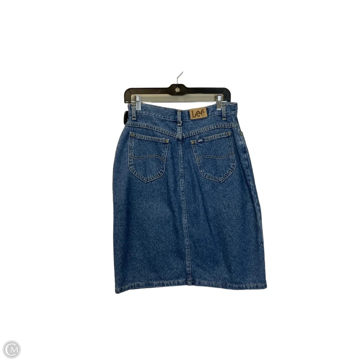 Skirt Mini & Short By Lee In Blue Denim, Size: M