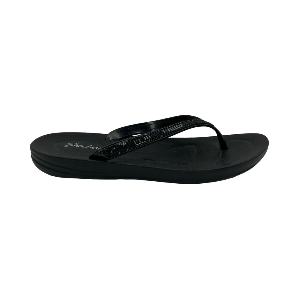 Sandals Flip Flops By Skechers In Black, Size:5