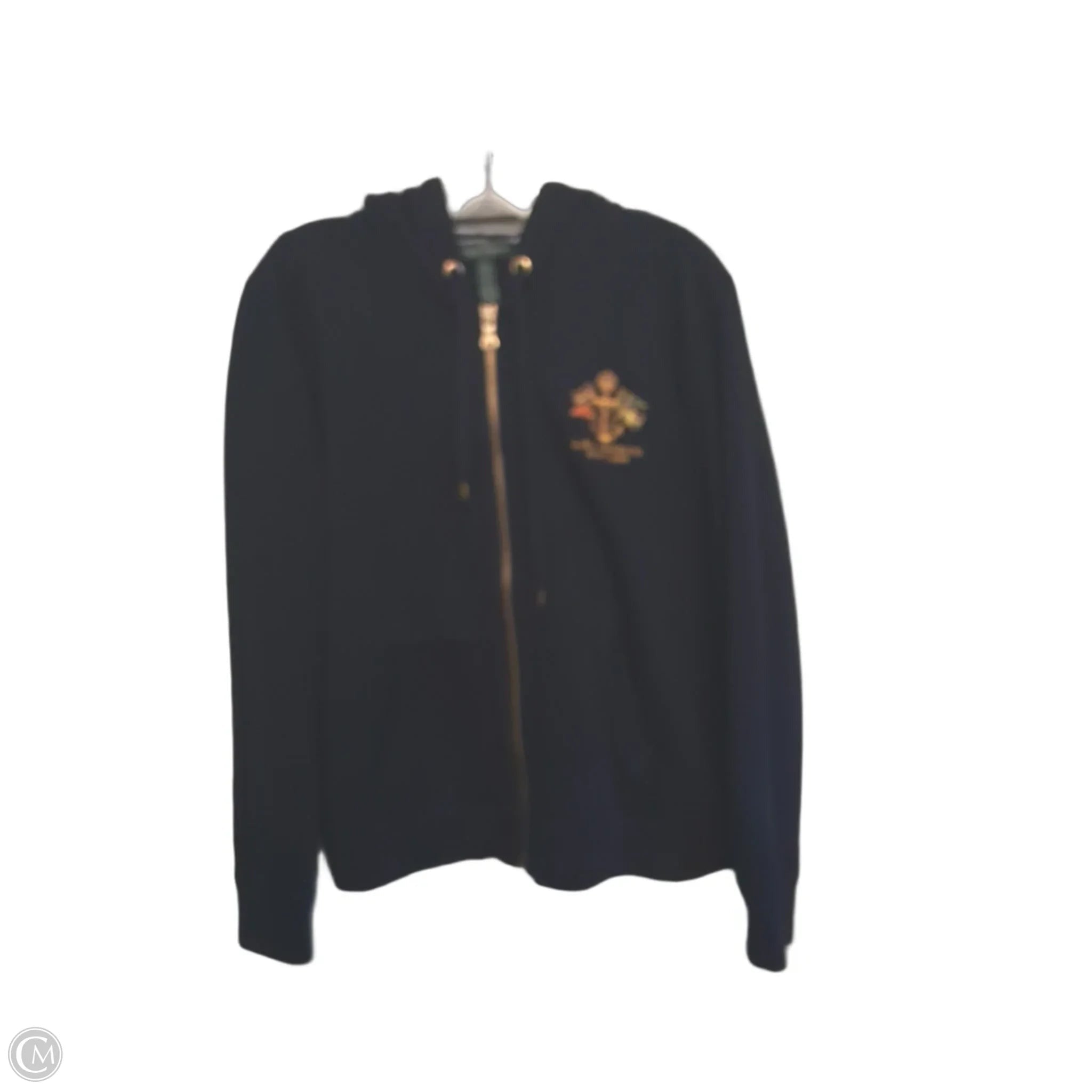 Sweatshirt Hoodie By Lauren Jeans Co In Navy, Size: L
