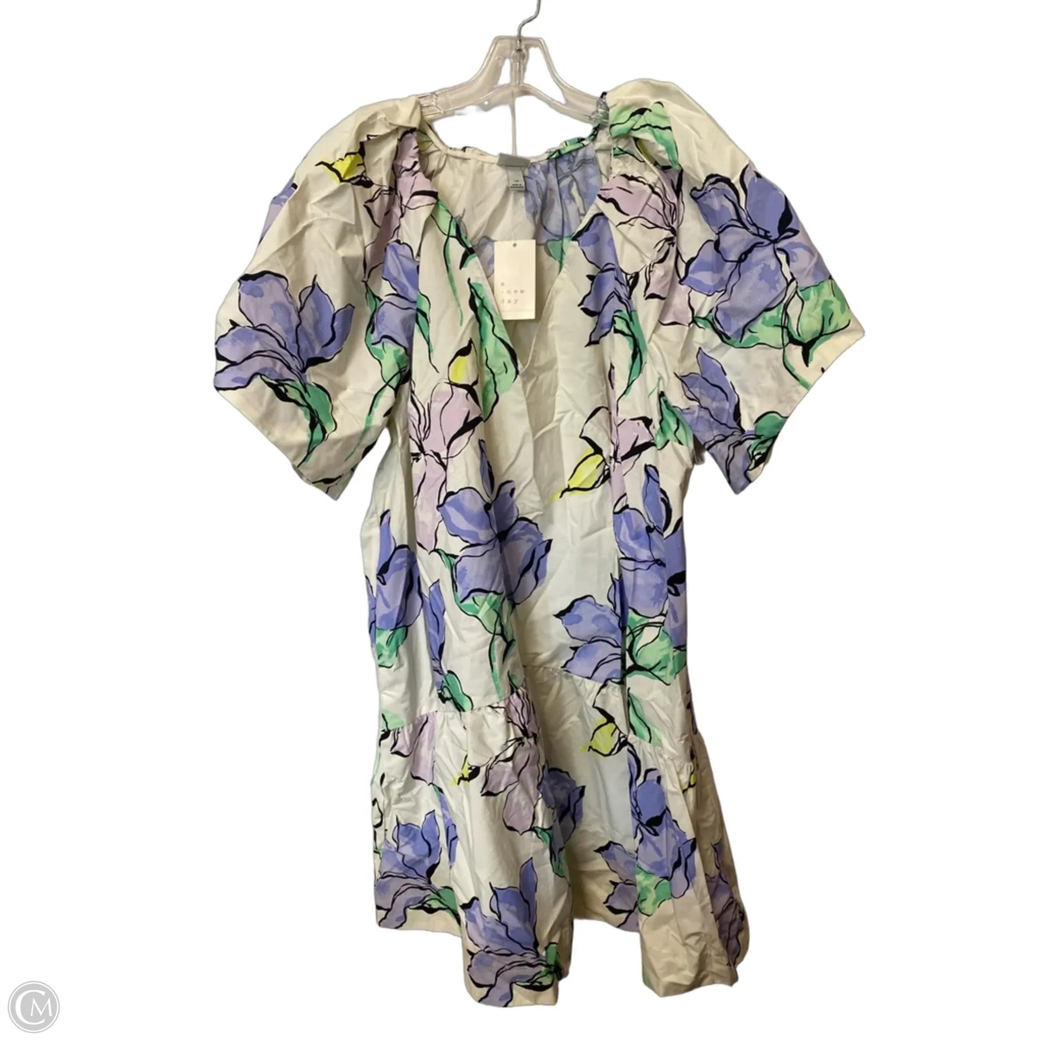 Dress Casual Short By A New Day In Floral Print, Size: Xl