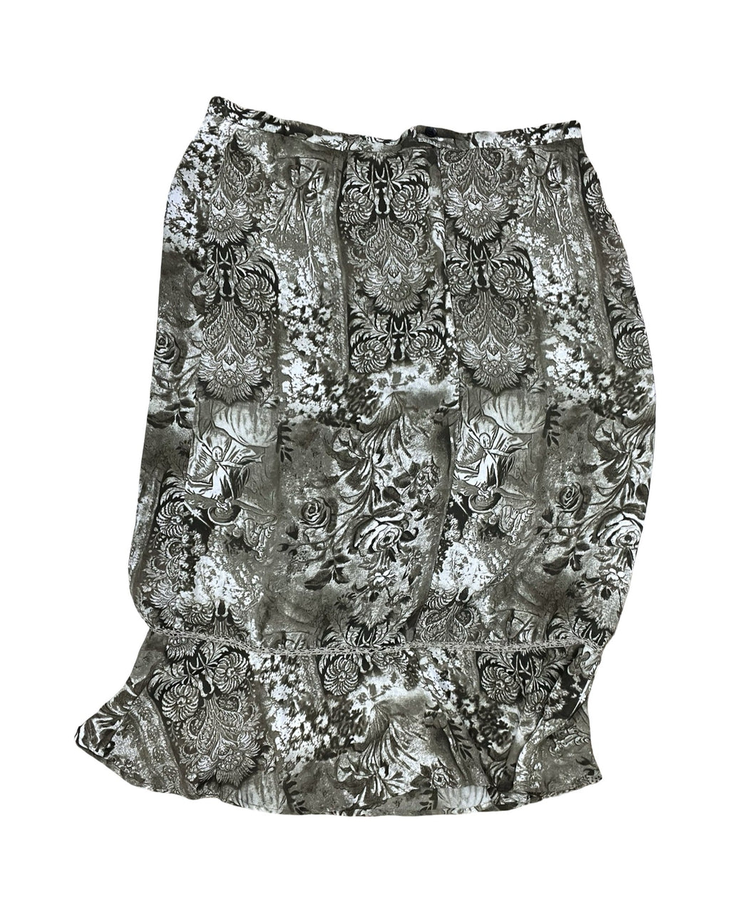 Skirt Midi By Sag Harbor In Green, Size:1X