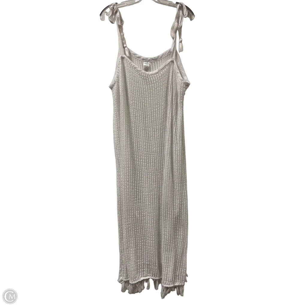 Dress Casual Maxi By Time And Tru In White, Size: 3x