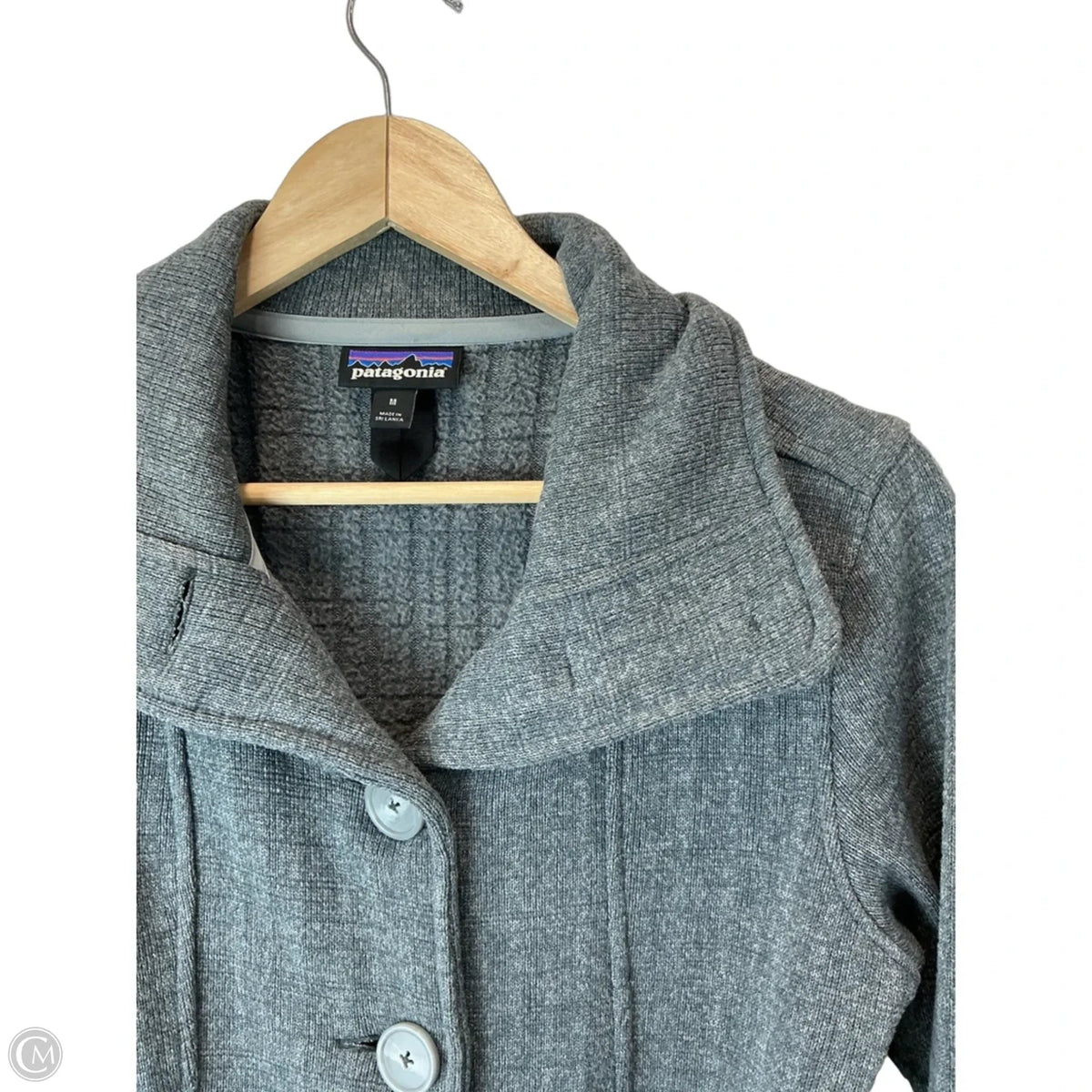 Coat Peacoat By Patagonia In Grey, Size: M