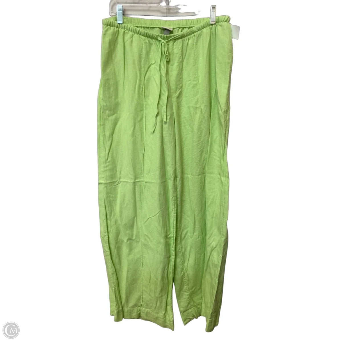 Pants Linen By A New Day In Green, Size: M