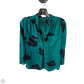 Top Long Sleeve By Ann Taylor In Black & Green, Size: Mp