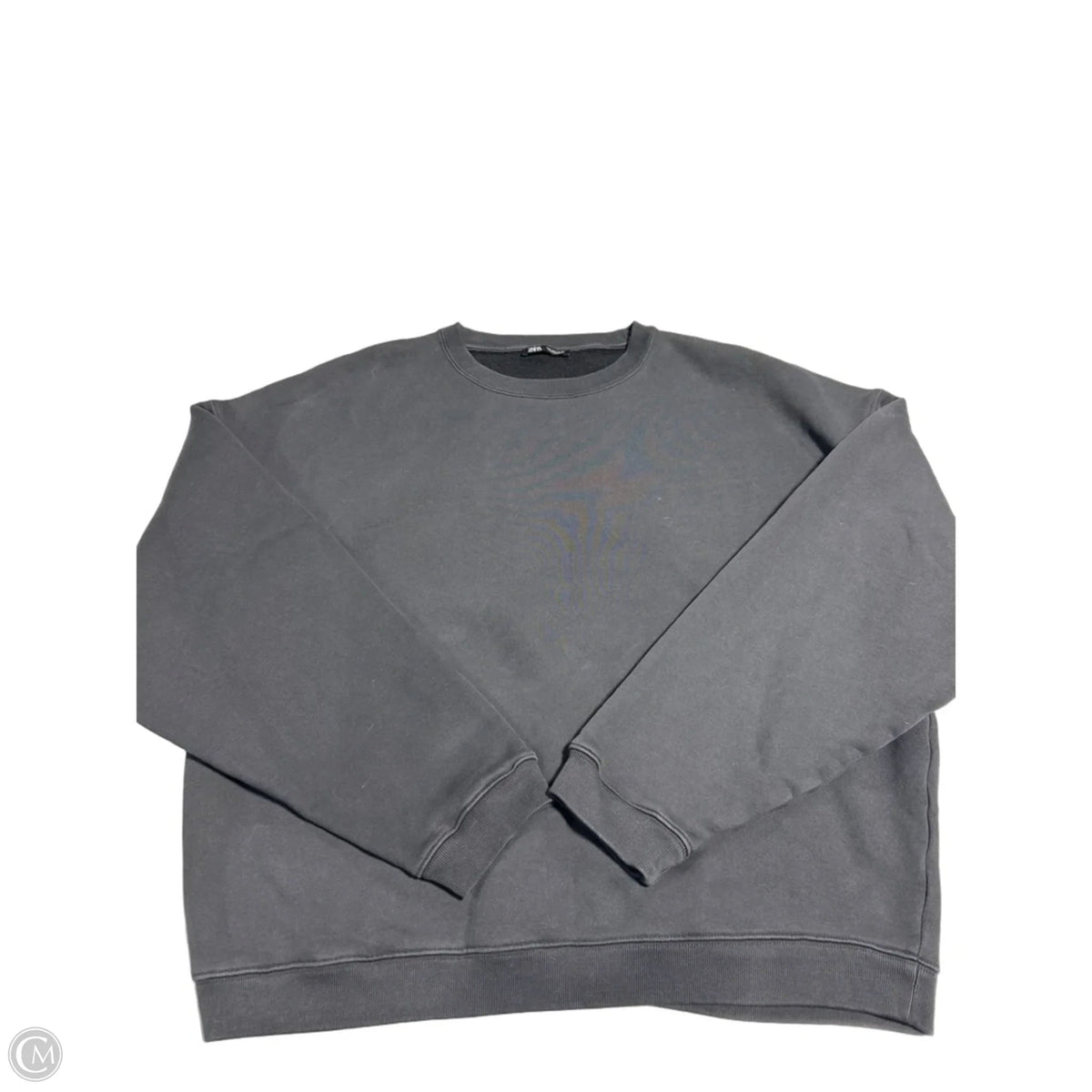 Sweatshirt Crewneck By Zara In Black, Size: L