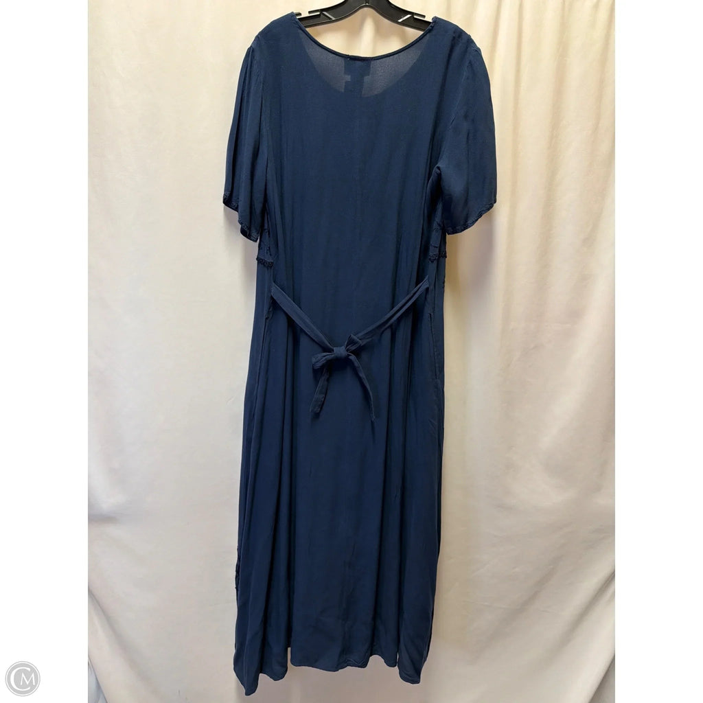 Dress Casual Maxi By Clothes Mentor In Navy, Size: L