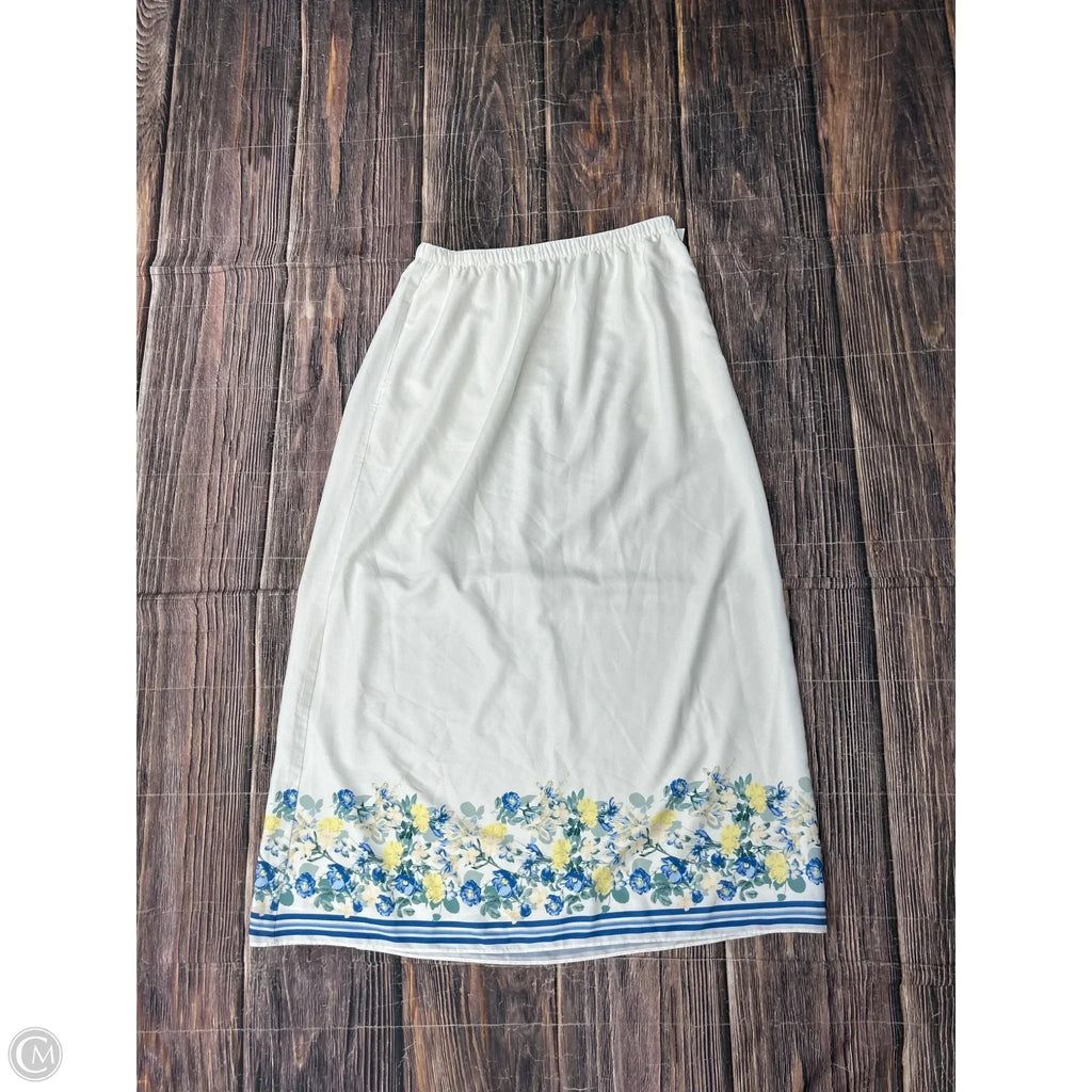 Skirt Maxi By Abercrombie And Fitch In White, Size: L