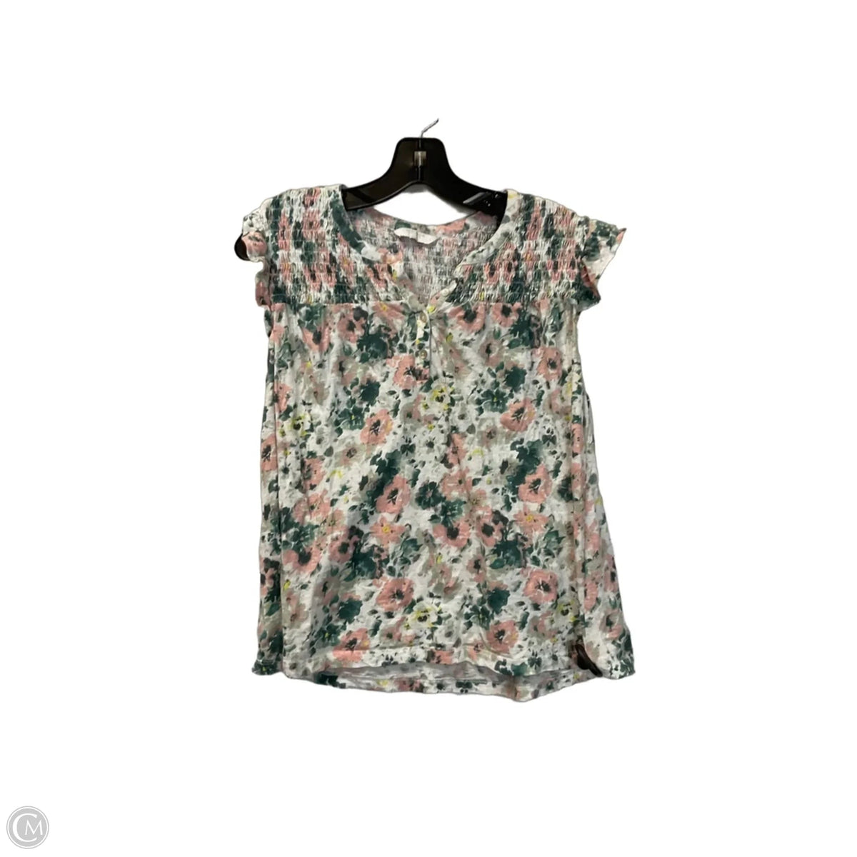 Top Sleeveless By Lucky Brand In Floral Print, Size: L