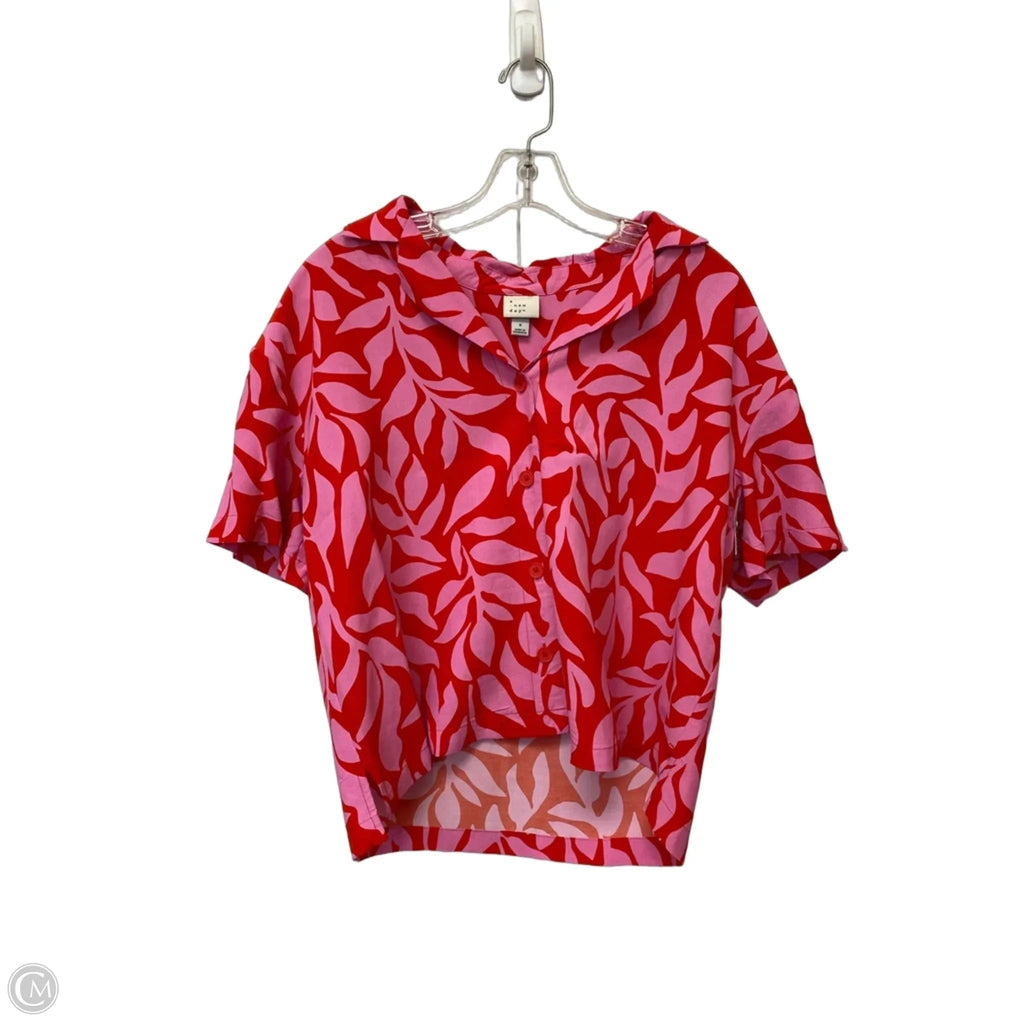 Top Short Sleeve By A New Day In Pink, Size: S