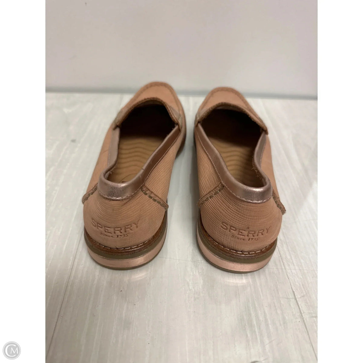 Shoes Flats By Sperry In Tan, Size: 9.5