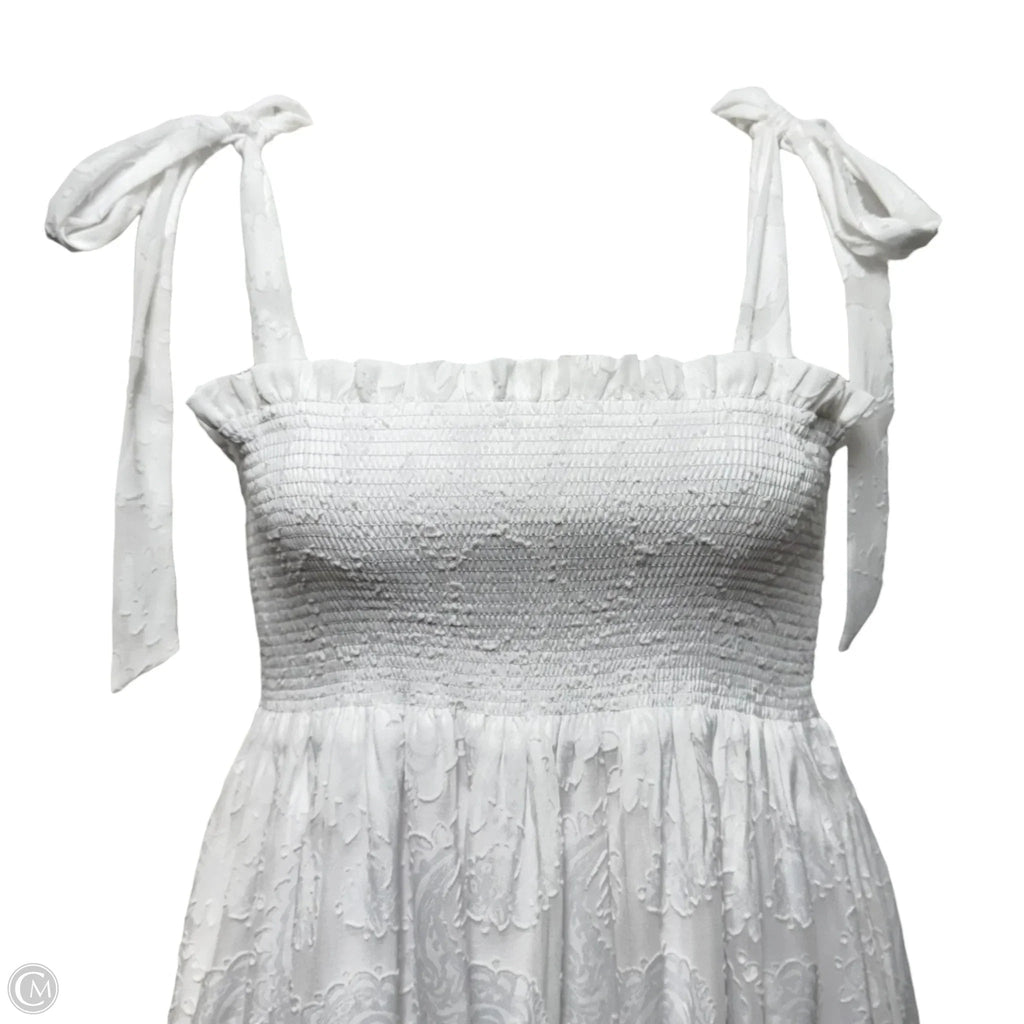 Rivera Midi Dress Designer By Lilly Pulitzer In White, Size: M