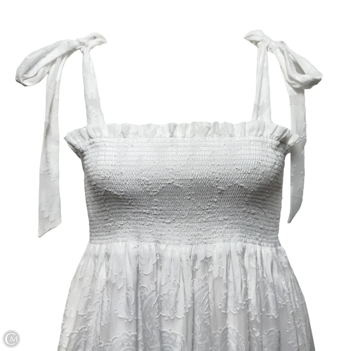 Rivera Midi Dress Designer By Lilly Pulitzer In White, Size: M