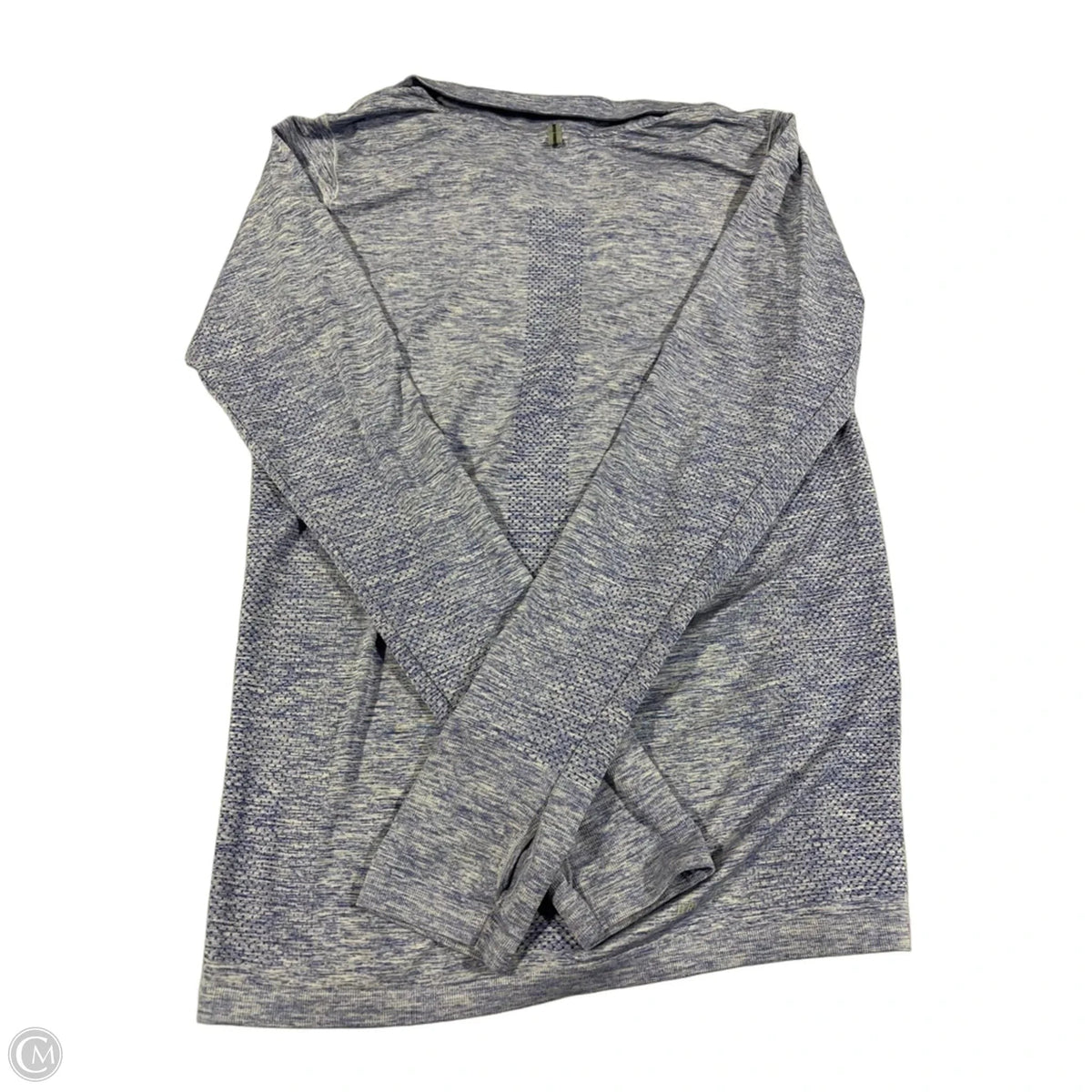 Athletic Top Long Sleeve Collar By Nike In Purple, Size: L