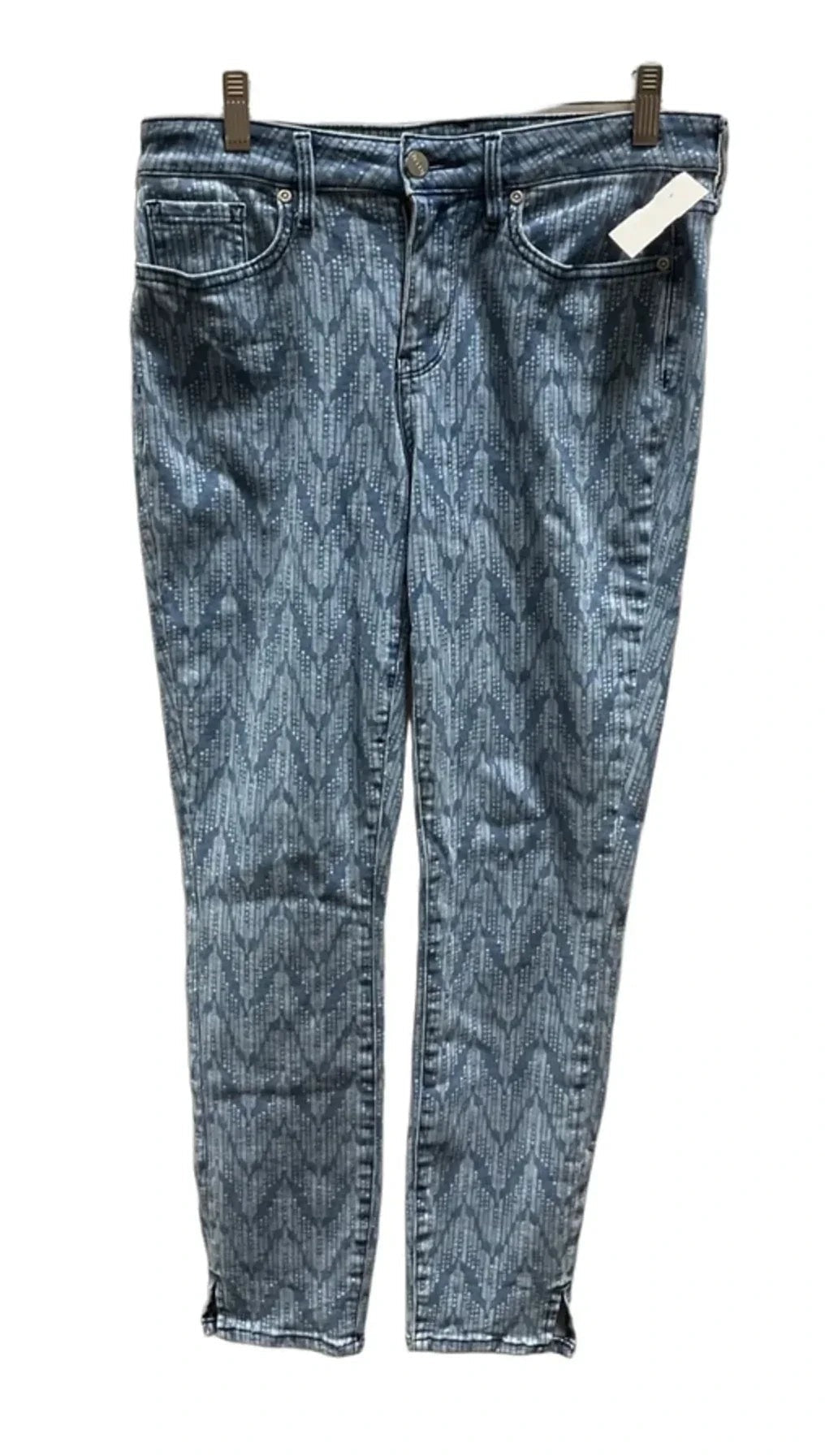 Jeans Skinny By Not Your Daughters Jeans In Blue & White, Size: 4