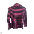Top Long Sleeve By Croft And Barrow In Black & Purple, Size: M