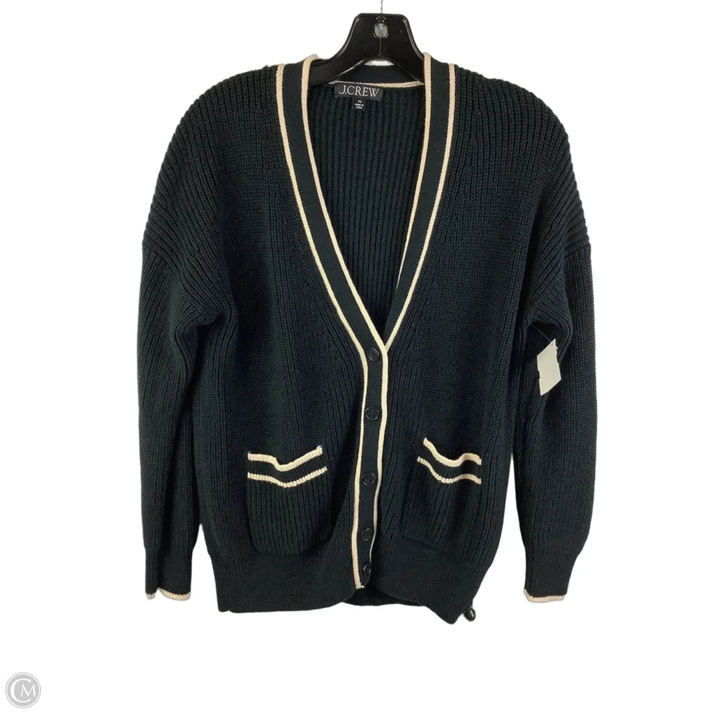 Sweater Cardigan By J. Crew In Black, Size: Xs