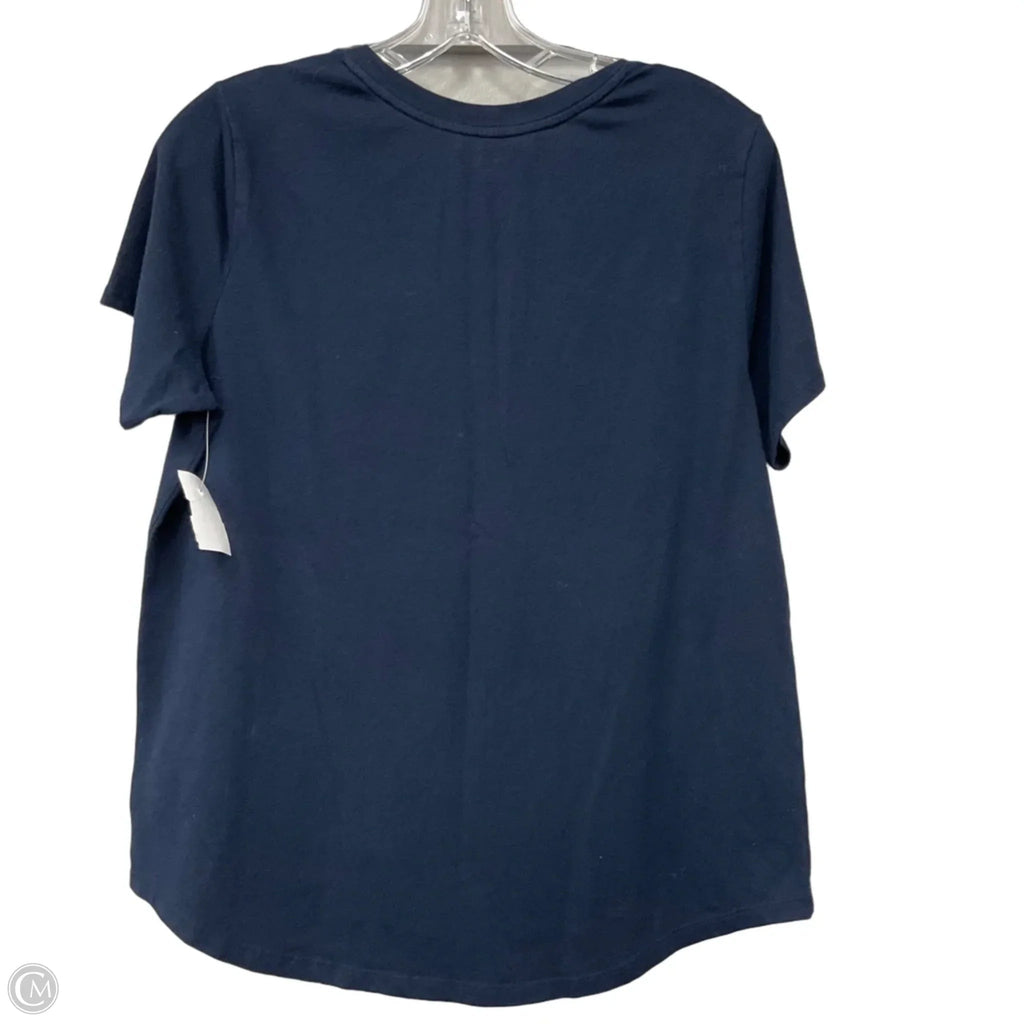 Top Short Sleeve Basic By Old Navy In Navy, Size: L