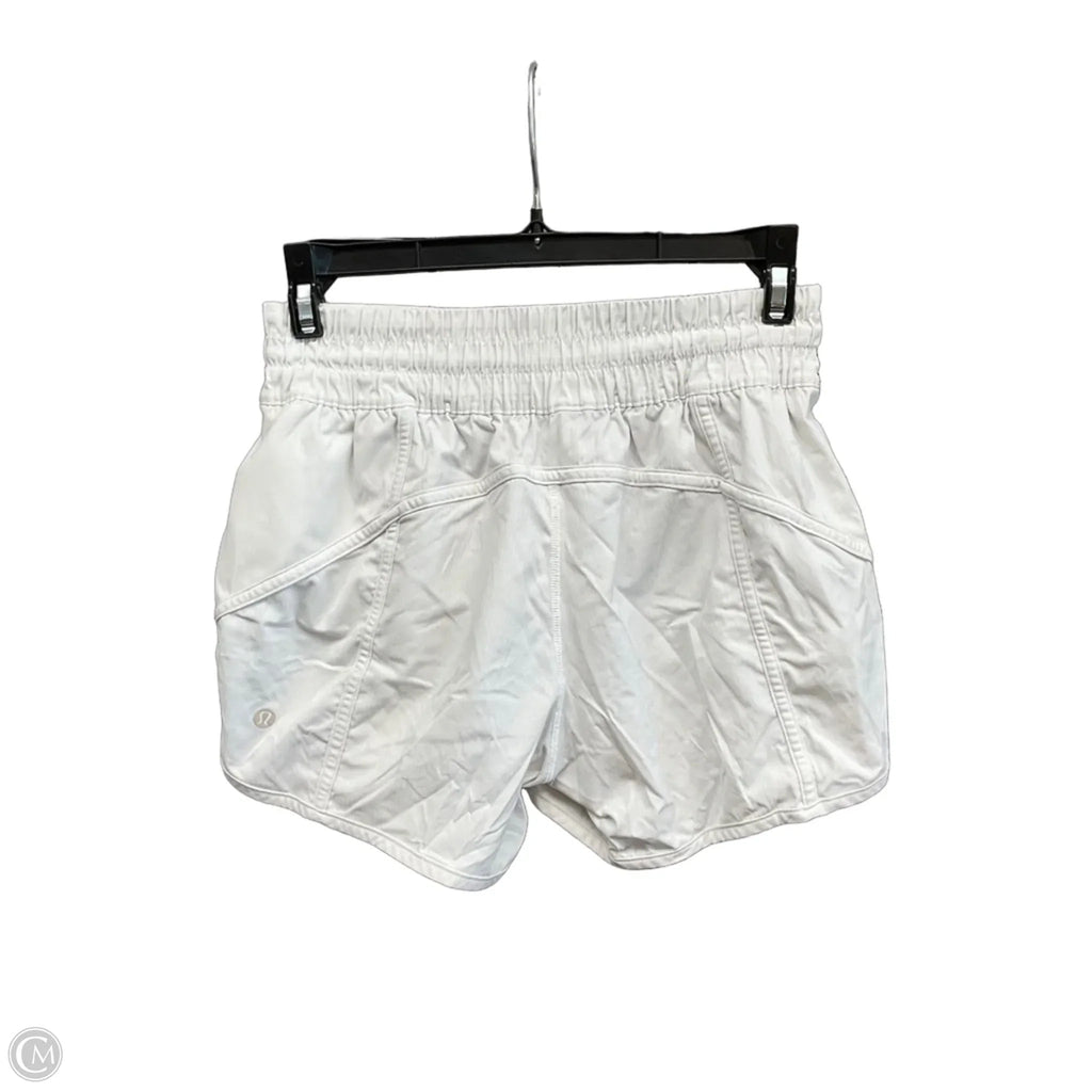 Athletic Shorts By Lululemon In White, Size: 6