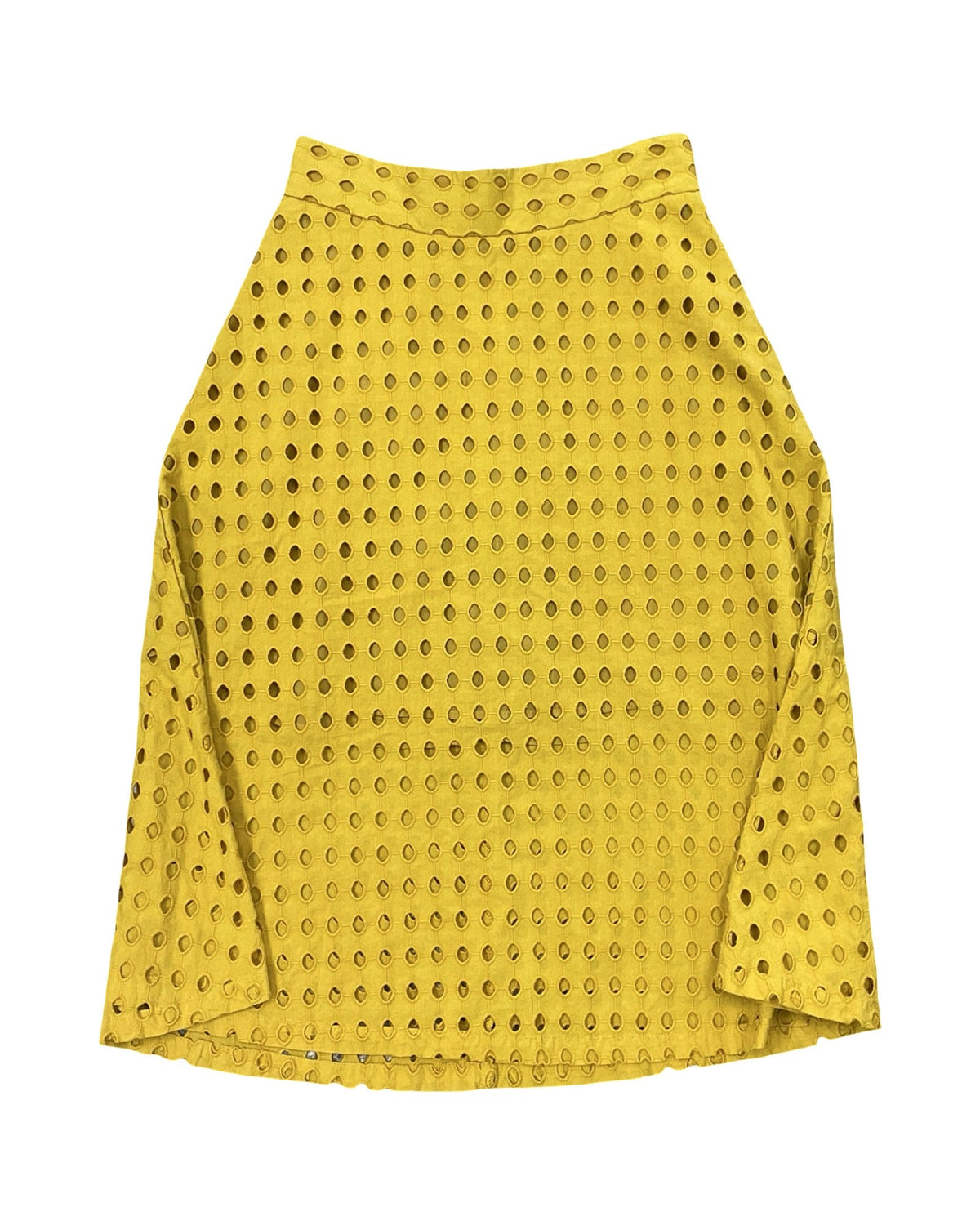 Skirt Midi By H&M In Yellow, Size:6