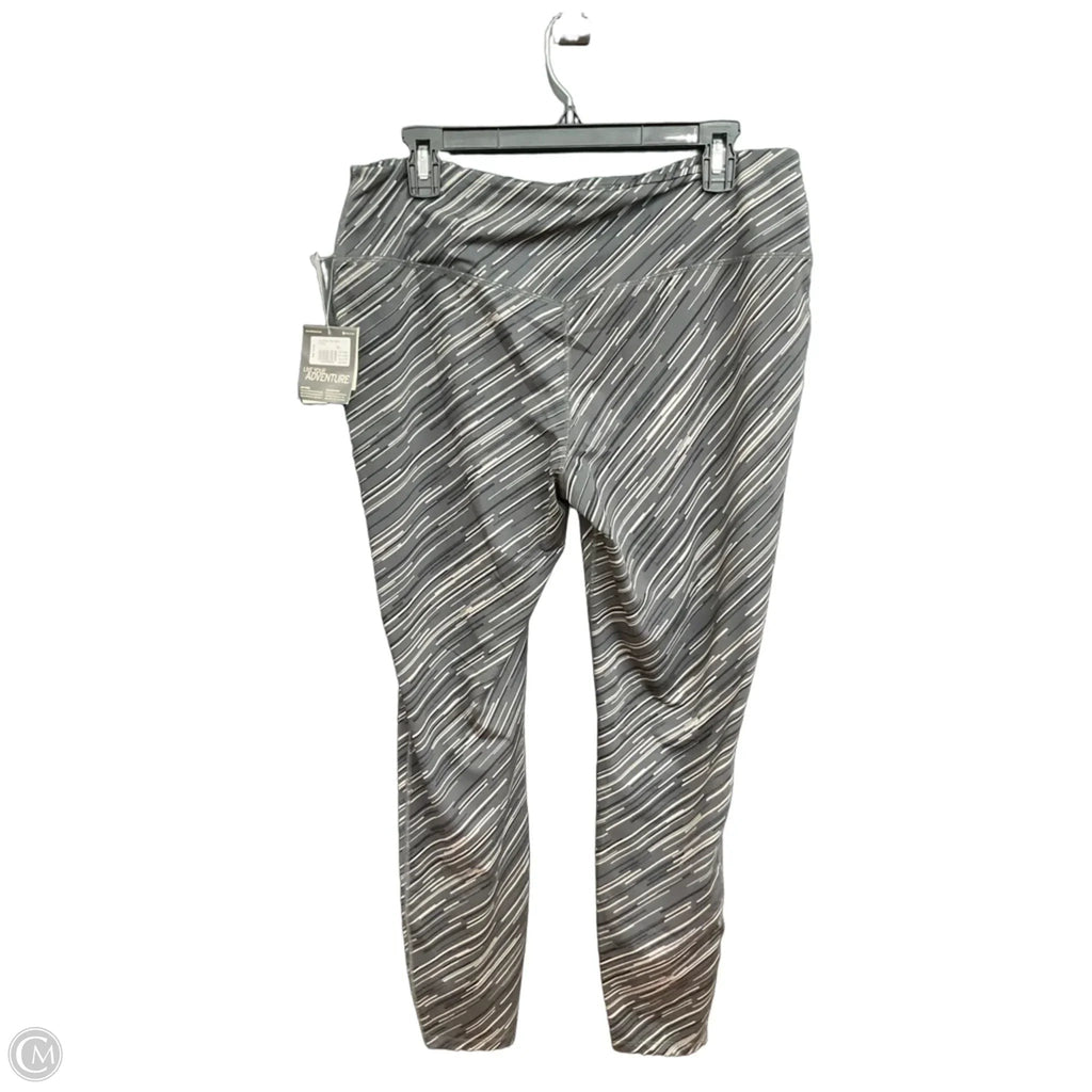 Athletic Leggings By Eddie Bauer In Grey, Size: Xl